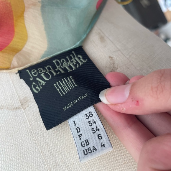 Vintage Jean Paul Gautier Sundress, floral print, sheer - Picture 9 of 9